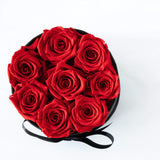 ボックスブーケ-ブライトレッド