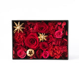 プリザーブドフラワーボックス オリジナル-ブライトレッド