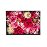 プリザーブドフラワーボックス オリジナル-ロイジーピンク