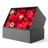 プリザーブドフラワーボックス オリジナル-ブライトレッド