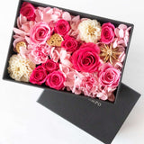 プリザーブドフラワーボックス オリジナル-ロイジーピンク