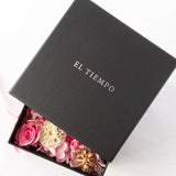 プリザーブドフラワーボックス スクウェア-ロイジーピンク