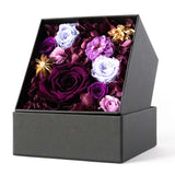 プリザーブドフラワーボックス スクウェア-ヴァイオレット
