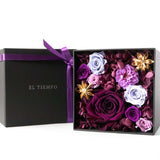 プリザーブドフラワーボックス スクウェア-ヴァイオレット