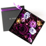 プリザーブドフラワーボックス スクウェア-ヴァイオレット